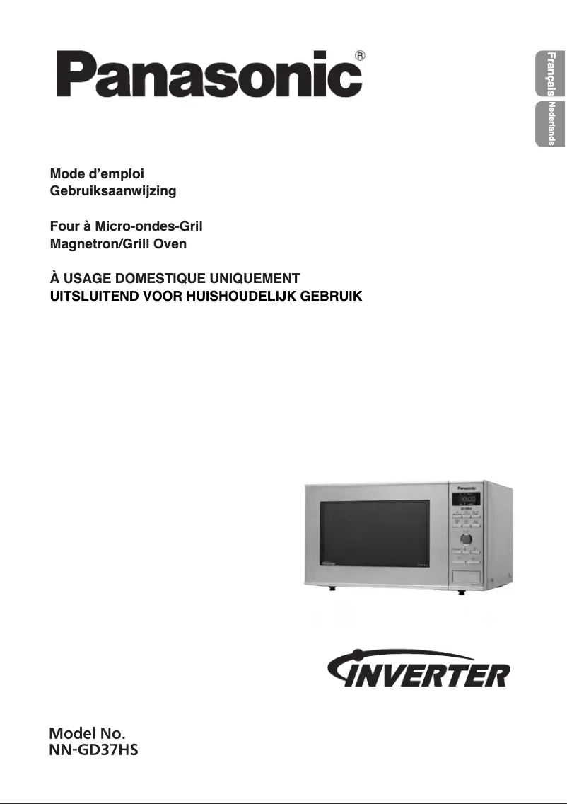 Page 1 de la notice Manuel utilisateur Panasonic NN-GD37HS