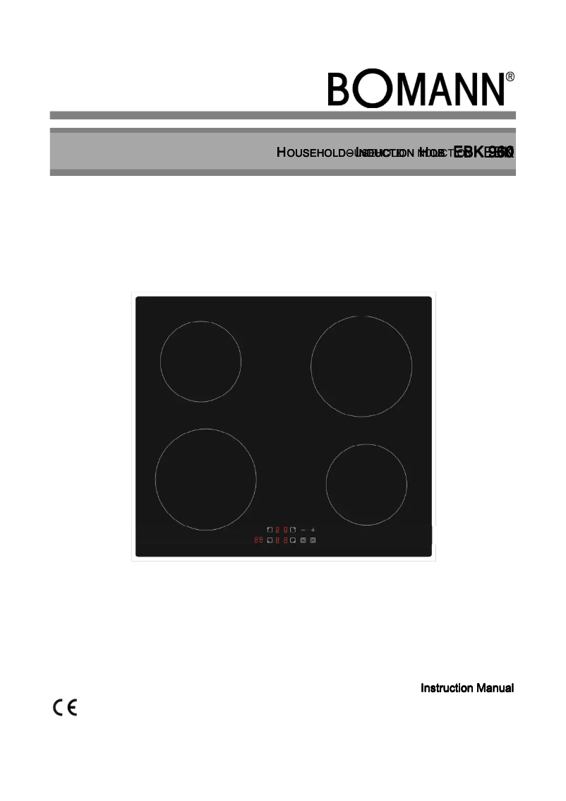 Image de la première page du manuel de l'appareil EBK 960