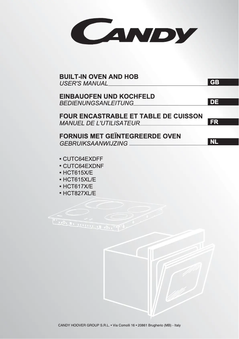 Image de la première page du manuel de l'appareil CUTCE64EXDNF