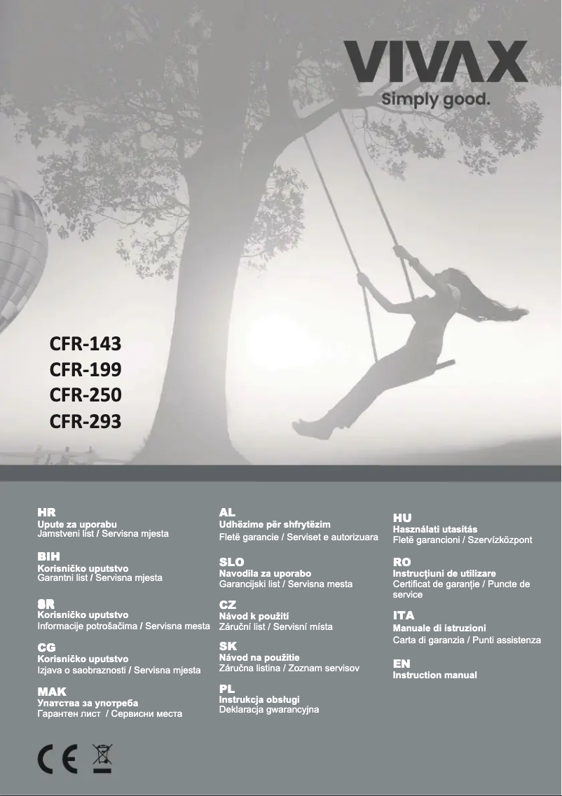 Imagen de la primera página del manual del dispositivo CFR-199