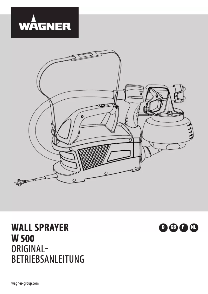 Image de la première page du manuel de l'appareil W 500 WallSprayer