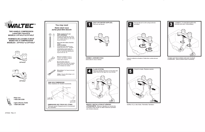 Página 1 del manual Manual de usuario Waltec 21F141LF