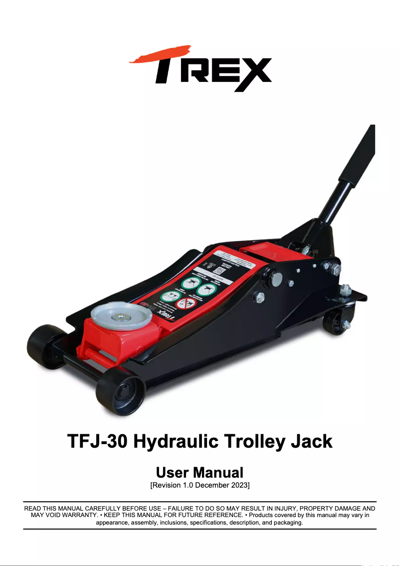 Image de la première page du manuel de l'appareil TFJ-30