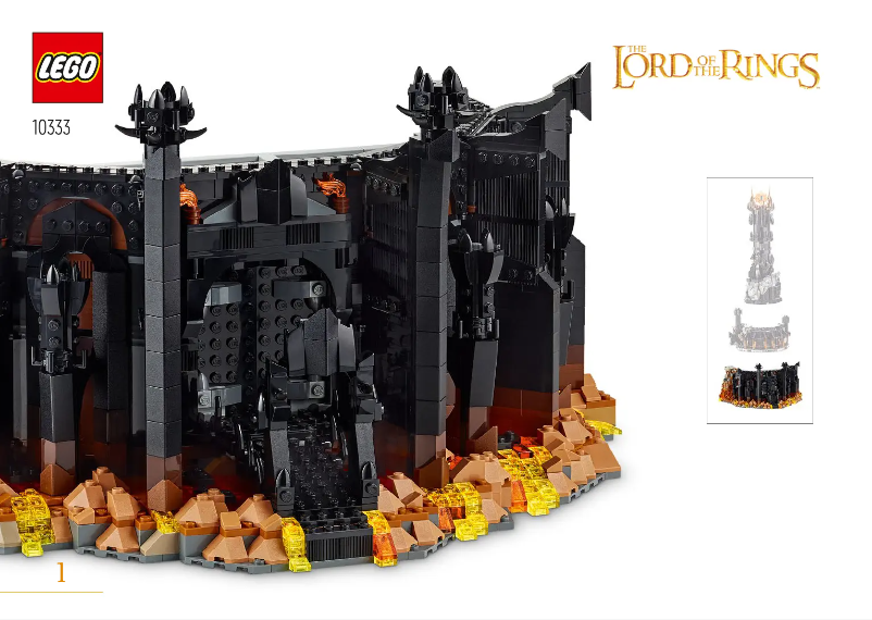 Page 1 de la notice Manuel utilisateur Lego Icons 10333