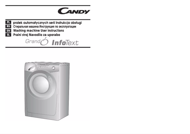 Page 1 de la notice Manuel utilisateur Candy GO 614 H TXT-16S