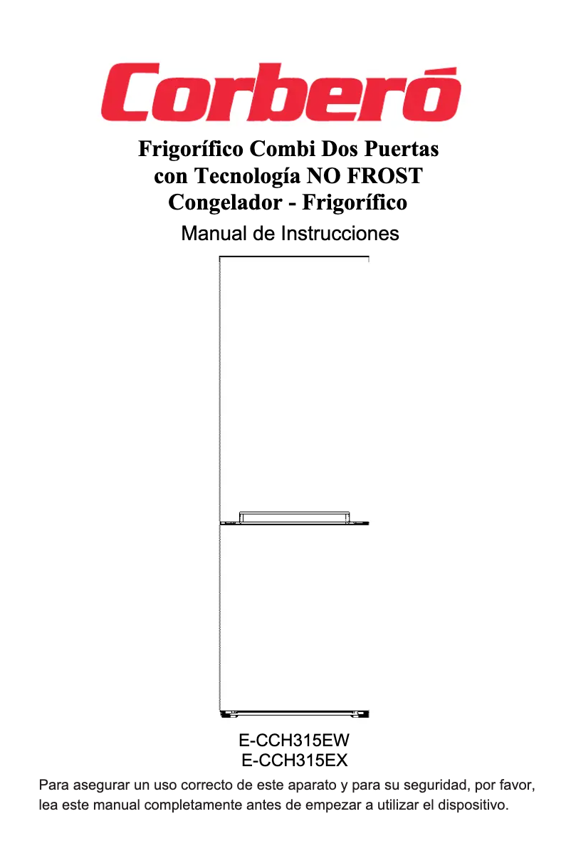 Page n°1 - Manuel utilisateur Corbero E-CCH315EX