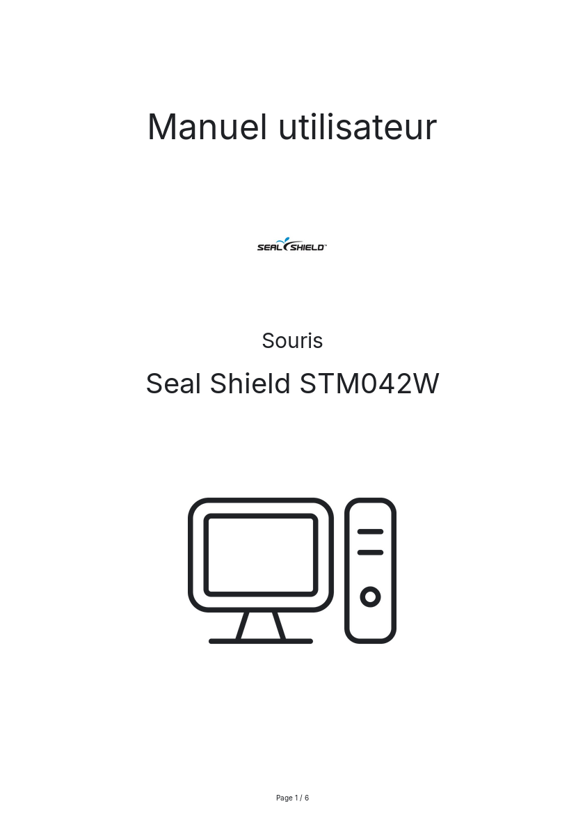 Image de la première page du manuel de l'appareil STM042W