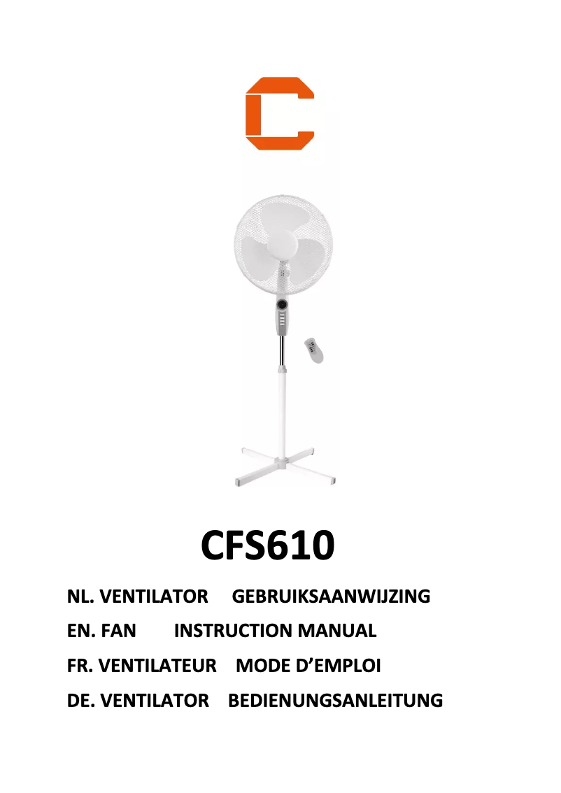 Page 1 de la notice Manuel utilisateur Cresta CFS610