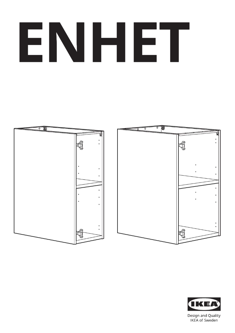 Imagen de la primera página del manual del dispositivo ENHET 605.144.31
