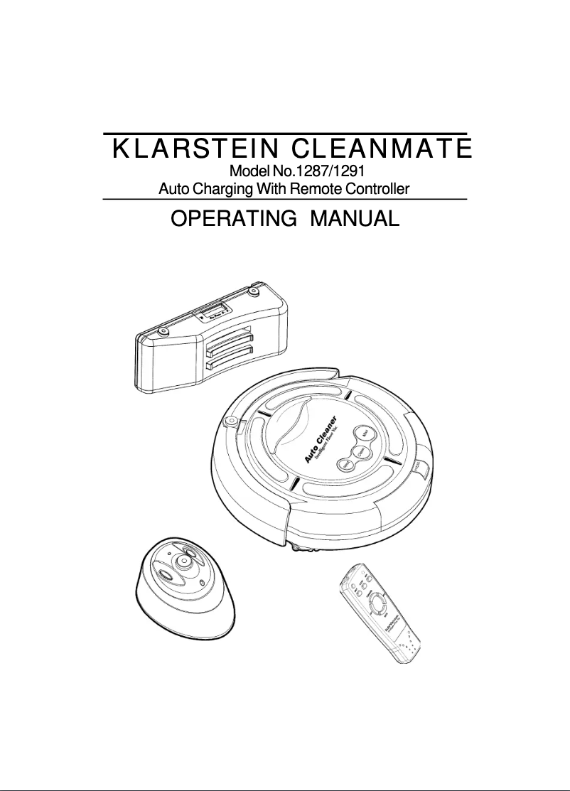 Page 1 de la notice Manuel utilisateur Klarstein CleanMate 1287