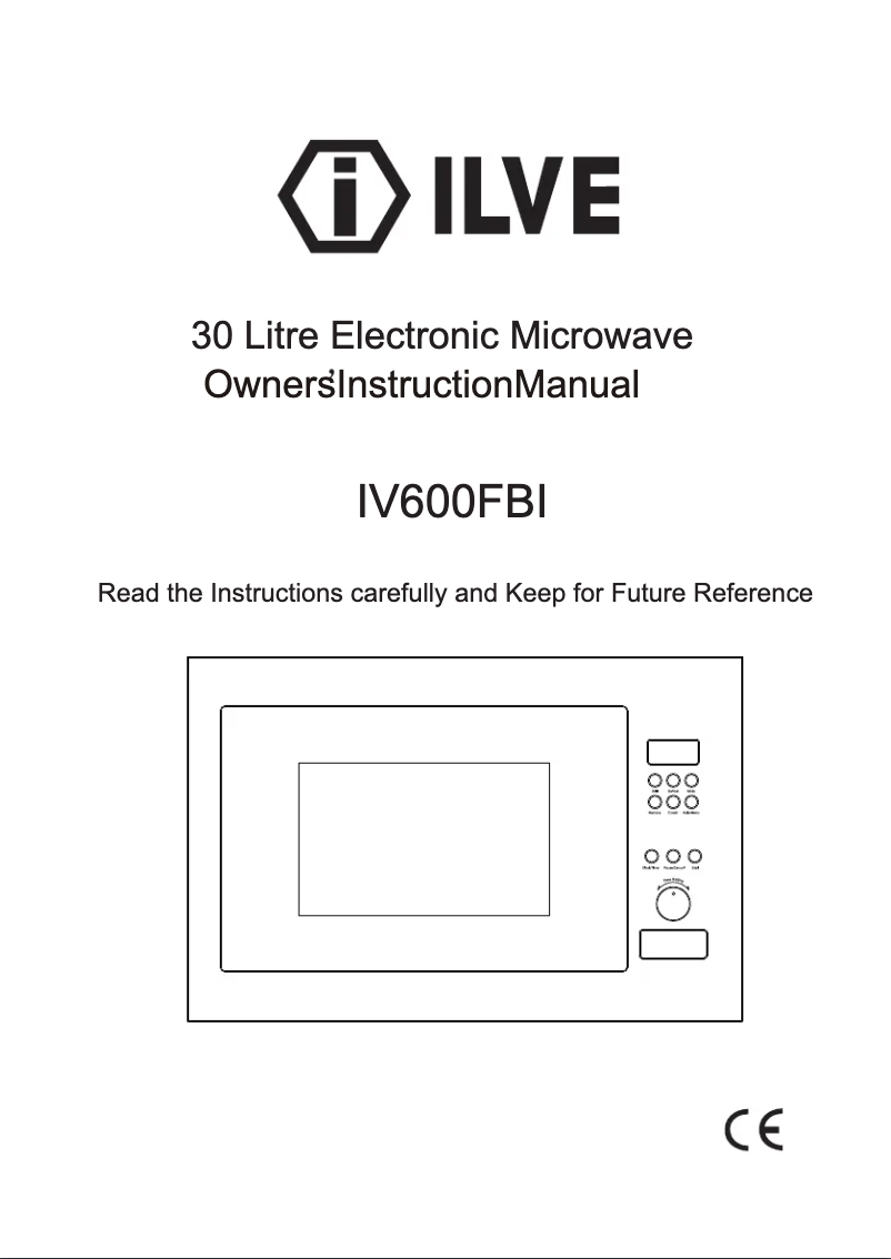 Page n°1 - Manuel utilisateur Ilve IV600FBI