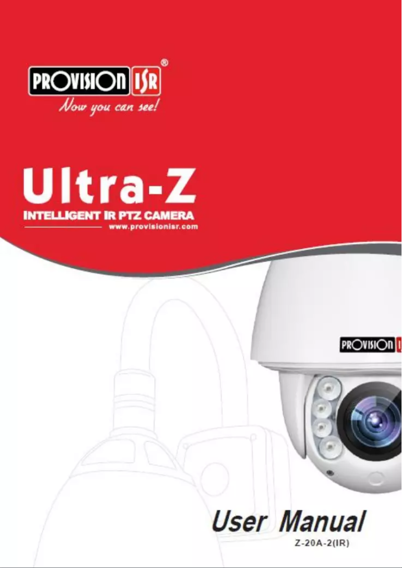 Image de la première page du manuel de l'appareil Z-20A-2(IR)