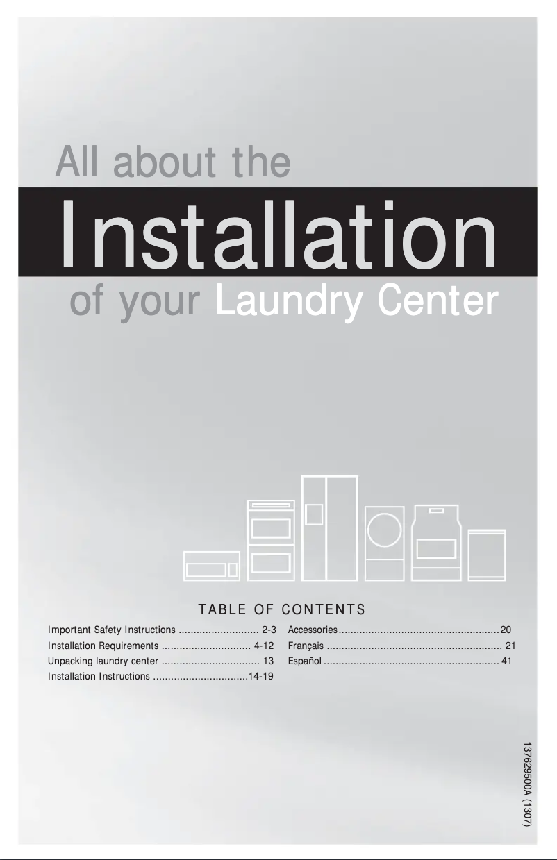 Image de la première page du manuel de l'appareil FFLG1011MW