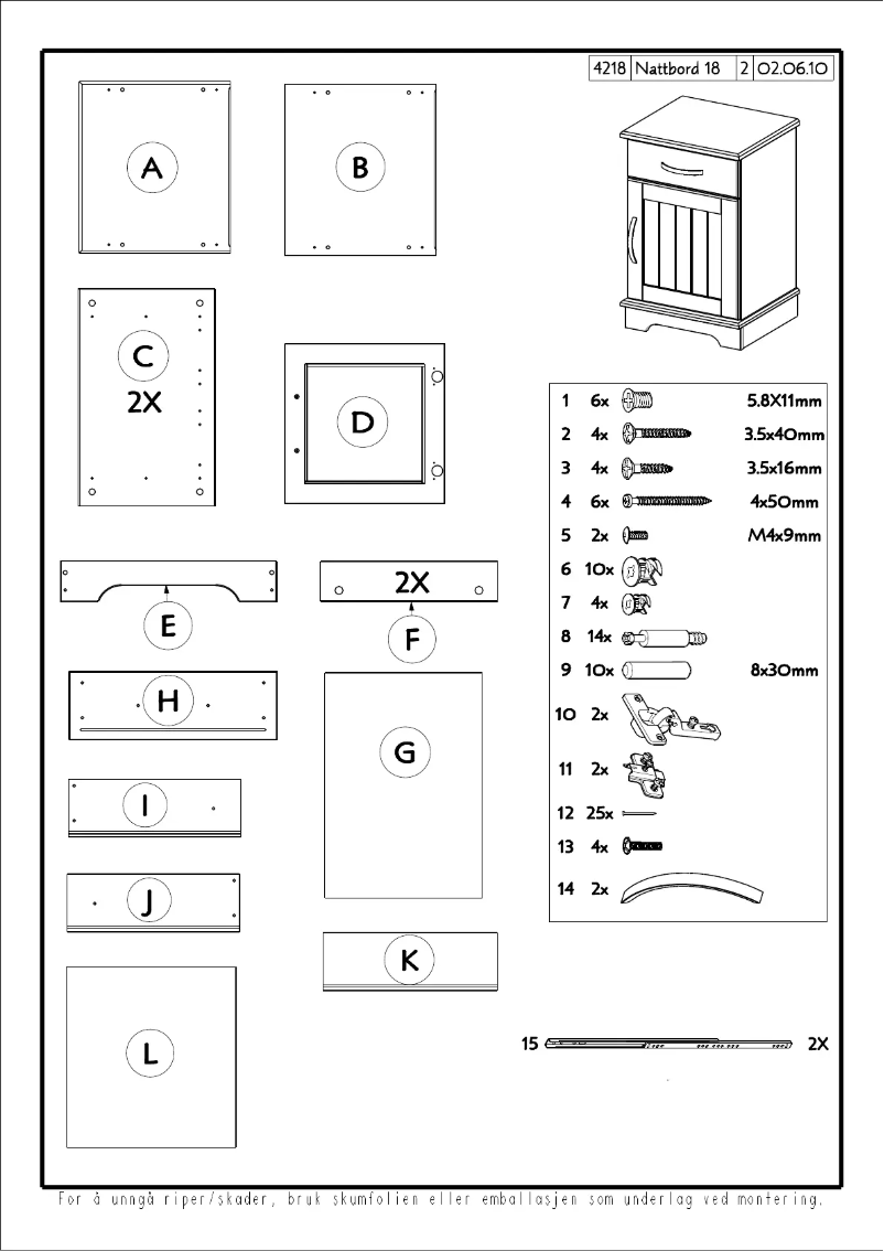Página 1 del manual Manual de usuario Talgø Lisa