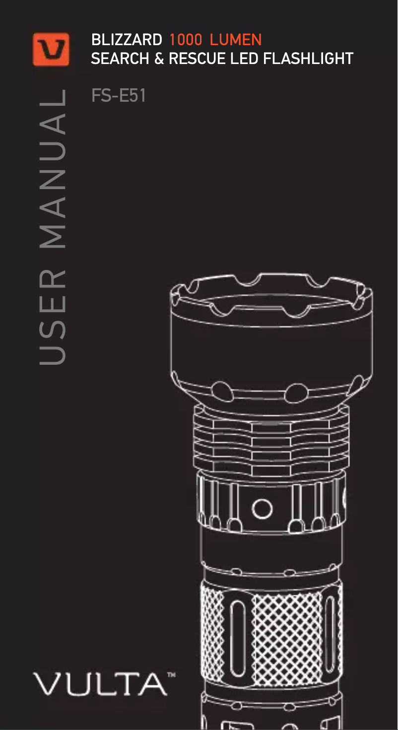 Page 1 de la notice Manuel utilisateur Vulta Blizzard 1000