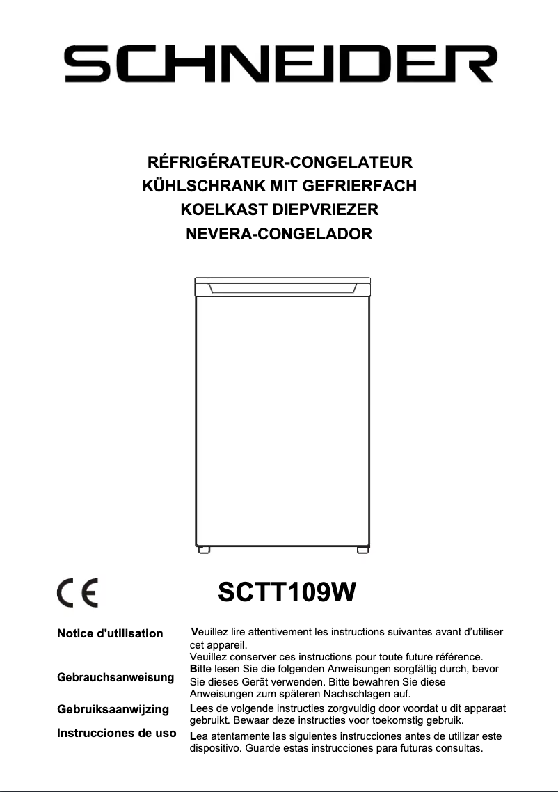 Page 1 de la notice Manuel utilisateur Schneider SCTT109W