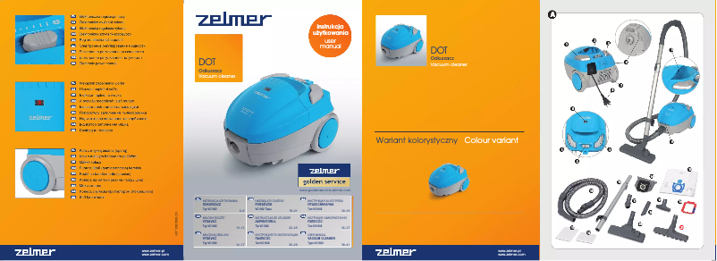 Page 1 de la notice Manuel utilisateur Zelmer Dot