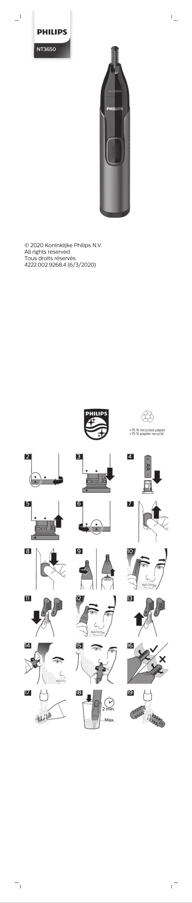 Image de la première page du manuel de l'appareil Series 3000 NT3650