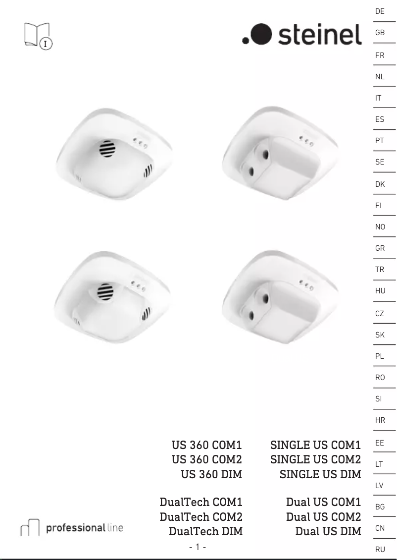 Page 1 de la notice Manuel utilisateur Steinel US 360