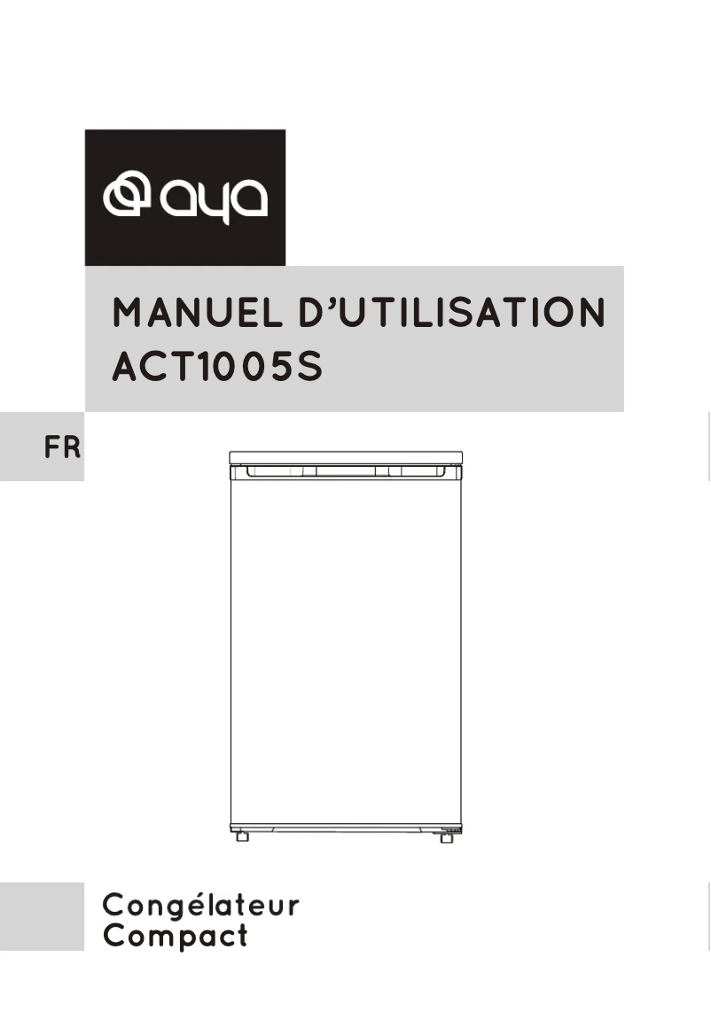 Page 1 de la notice Manuel utilisateur AYA ACT1005S