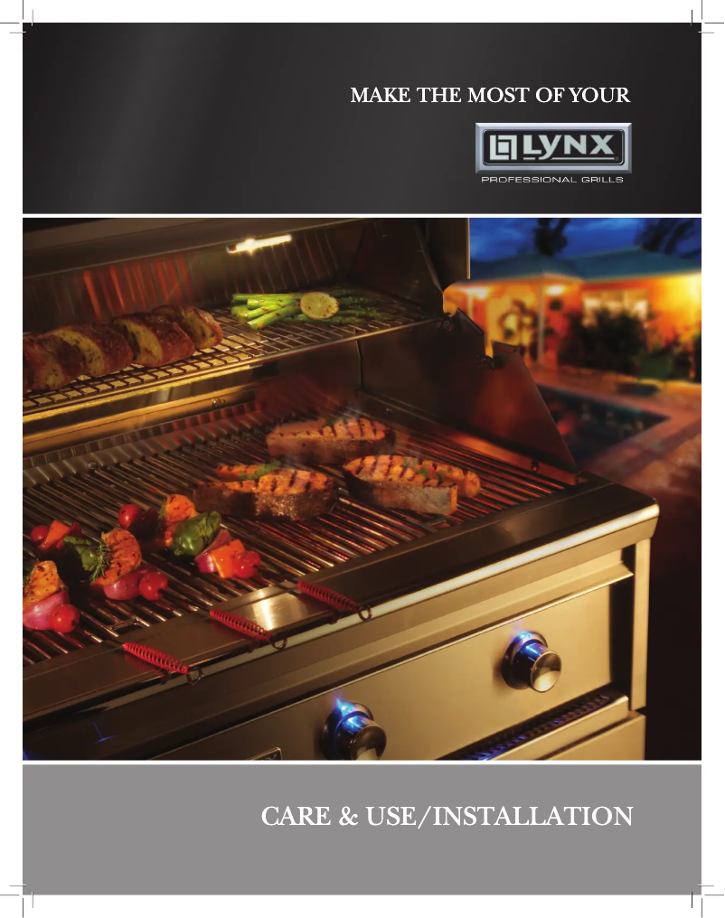 Page 1 de la notice Manuel utilisateur Lynx L500PSRLP