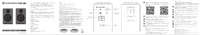 Page 1 de la notice Manuel utilisateur Audioengine ONE-MR