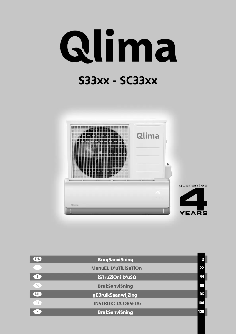 Page 1 de la notice Manuel utilisateur Qlima SC3348