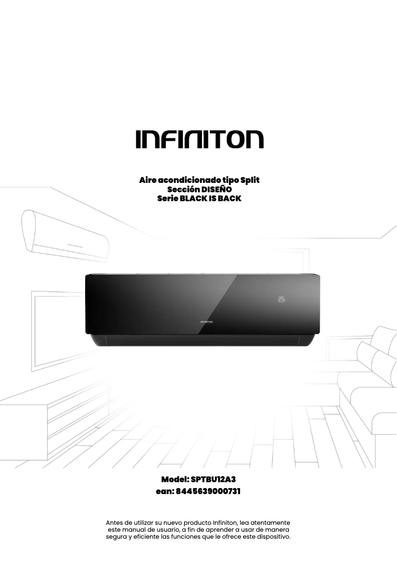 Page n°1 - Manuel utilisateur Infiniton SPTBU12A3