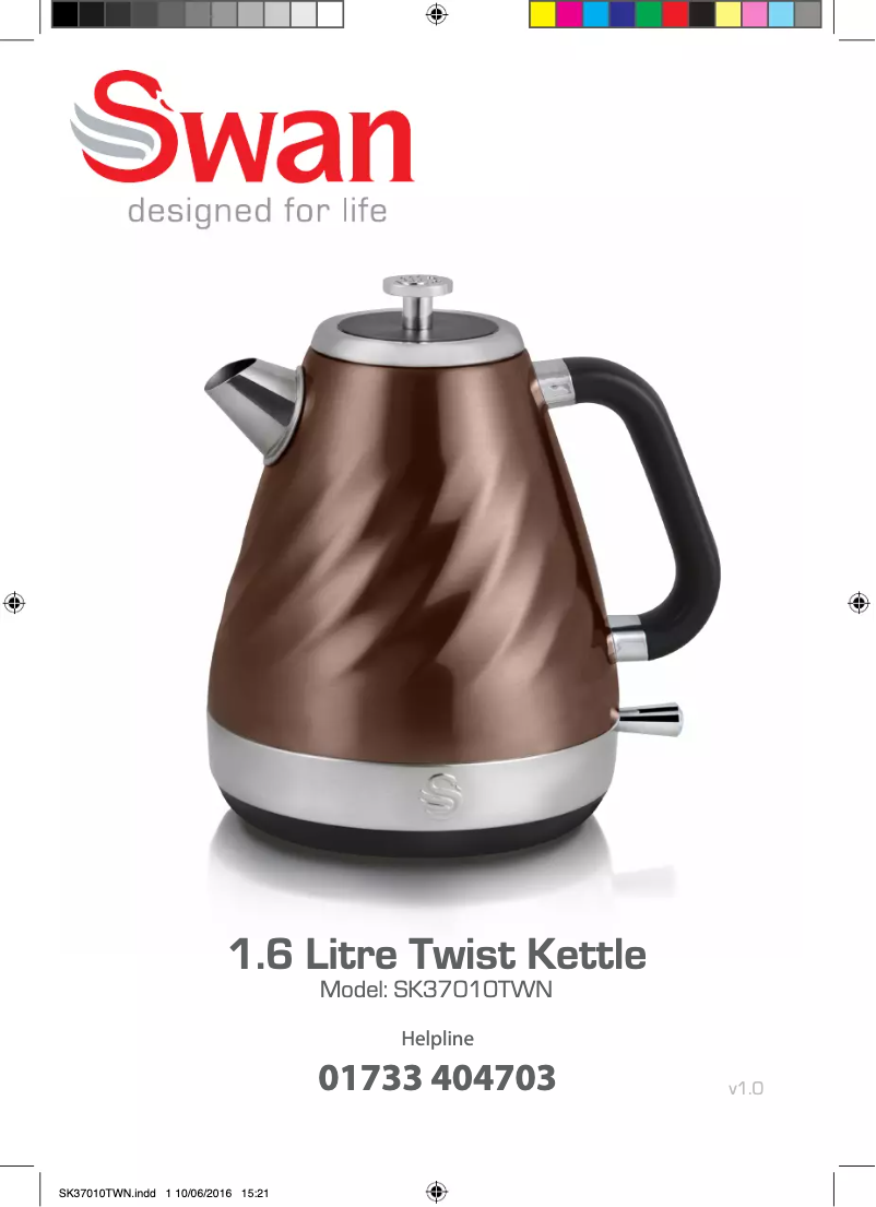 Page n°1 - Manuel utilisateur Swan SK37010TWN