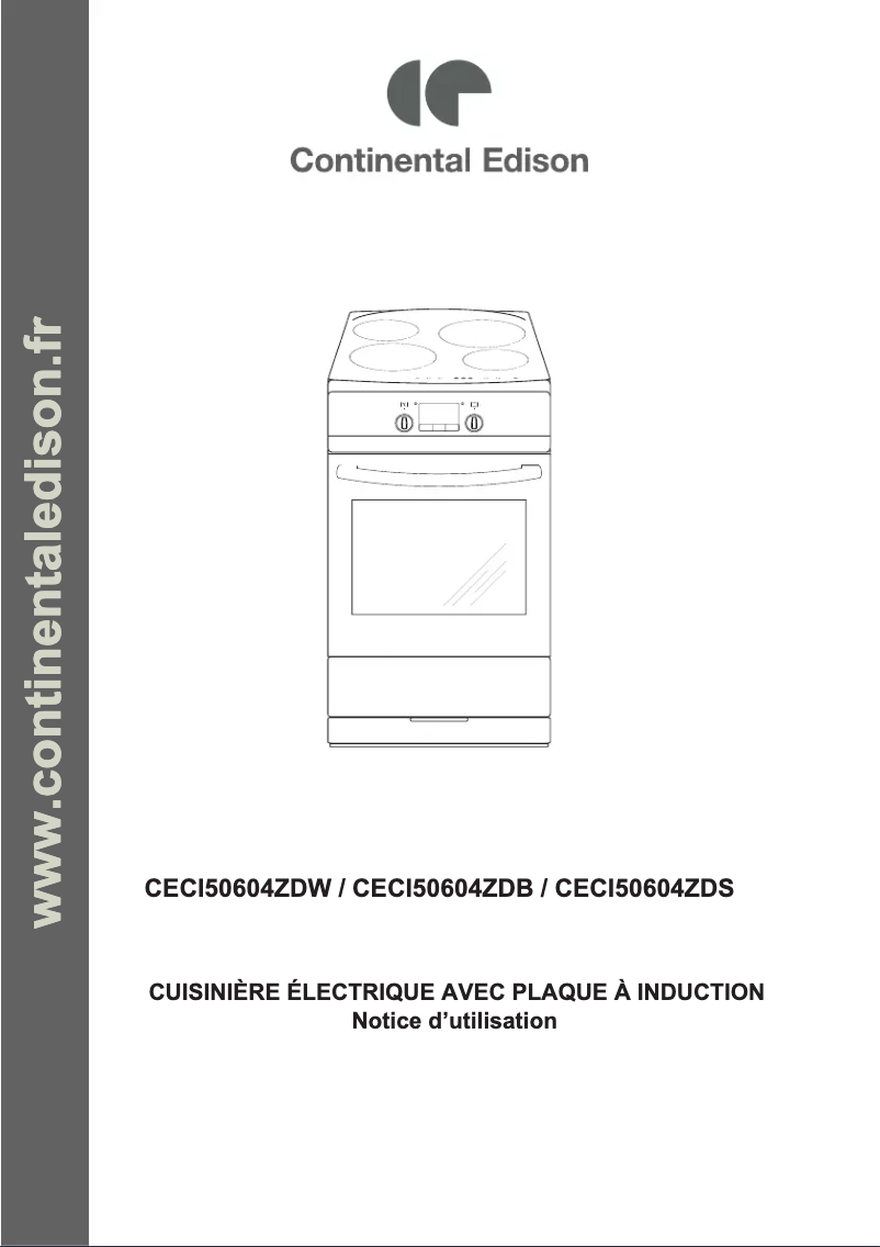 Page n°1 - Manuel utilisateur Continental Edison CECI50604ZDW