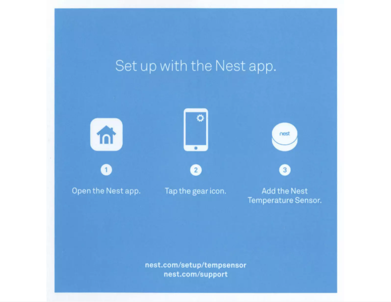 Page 1 de la notice Manuel utilisateur Nest Temperature Sensor