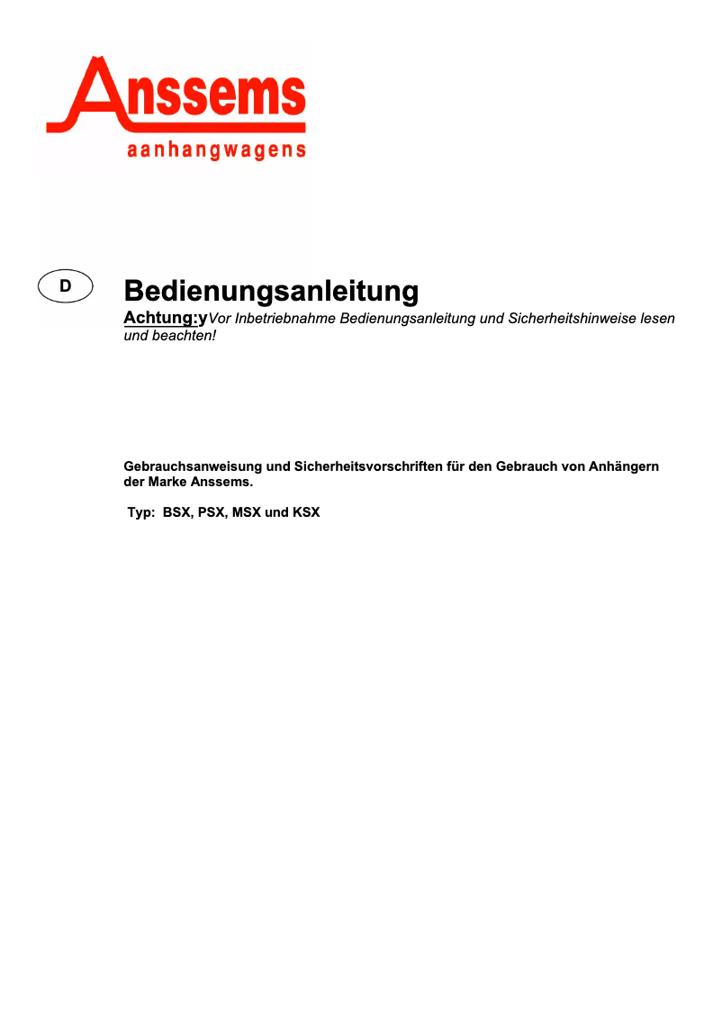 Página 1 del manual Manual de usuario Anssems KSX