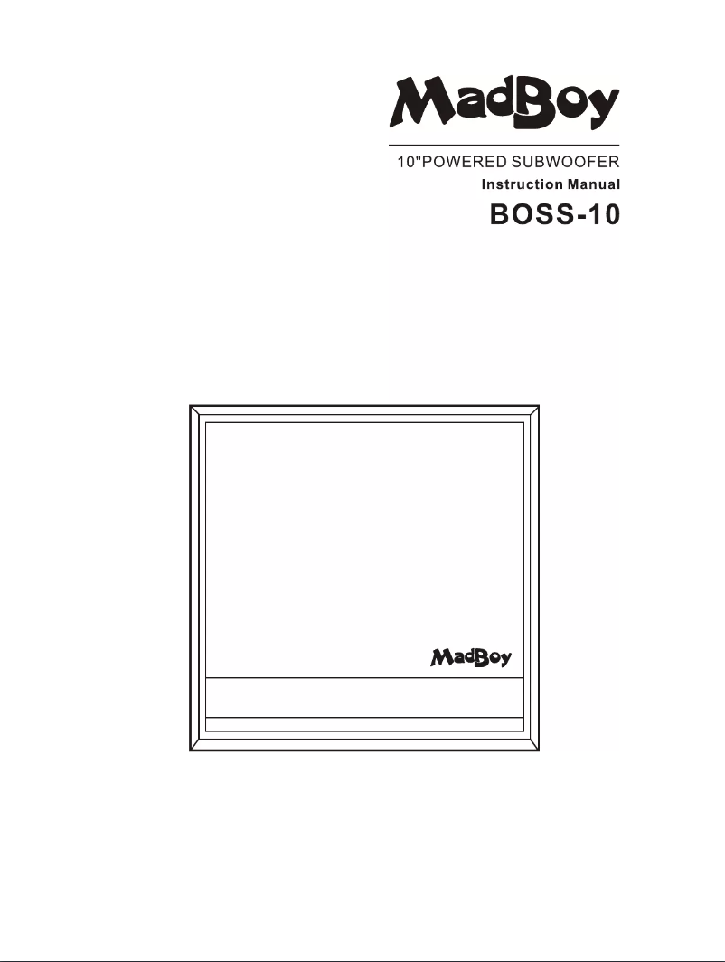 Page n°1 - Manuel utilisateur MadBoy BOSS-10