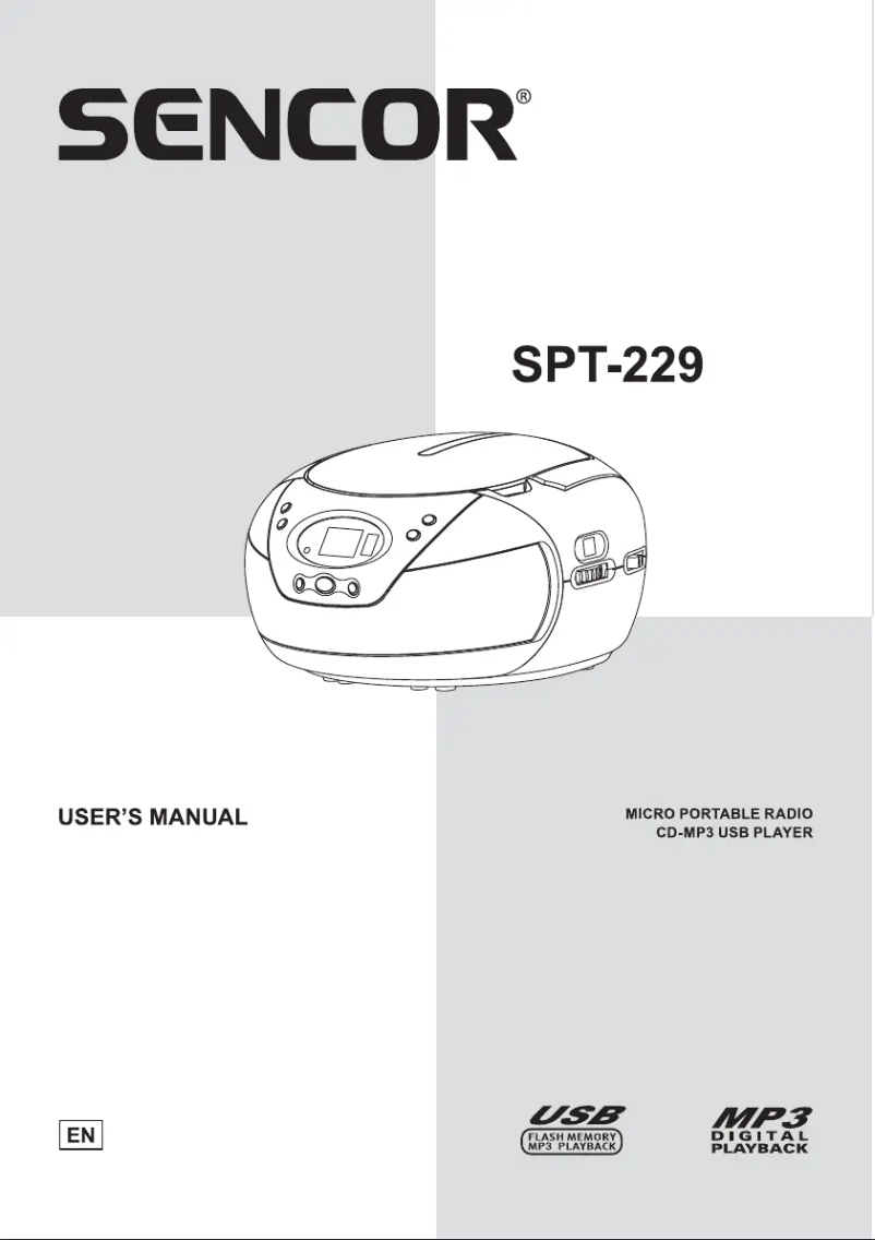 Image de la première page du manuel de l'appareil SPT 229 GN