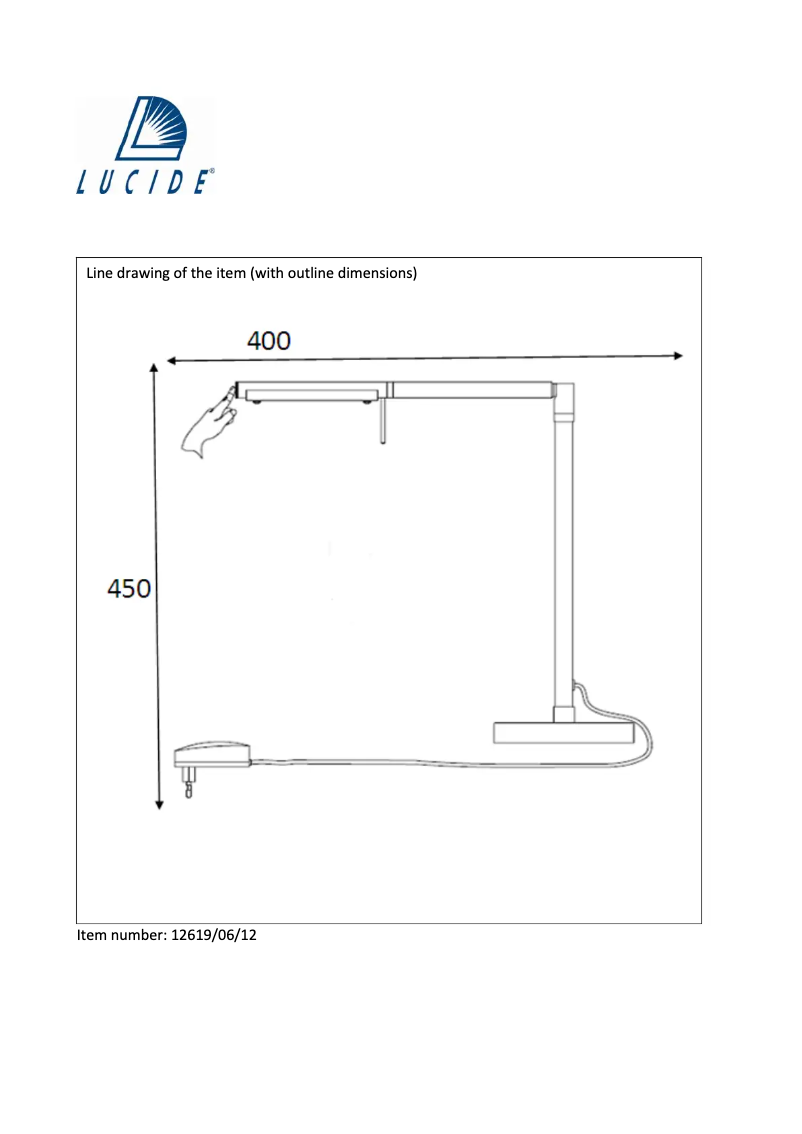 Page n°1 - Manuel utilisateur Lucide Bergamo 12619/06/12