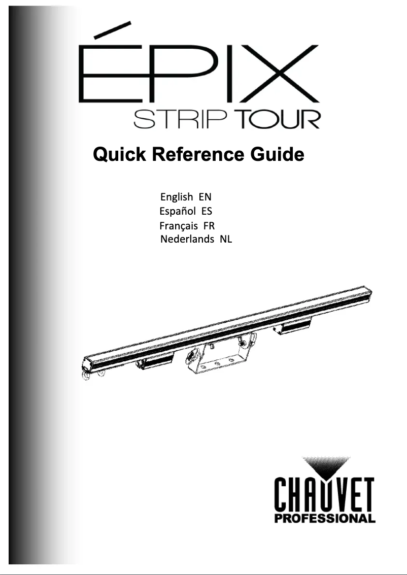Page 1 de la notice Manuel utilisateur Chauvet ÉPIX Strip Tour