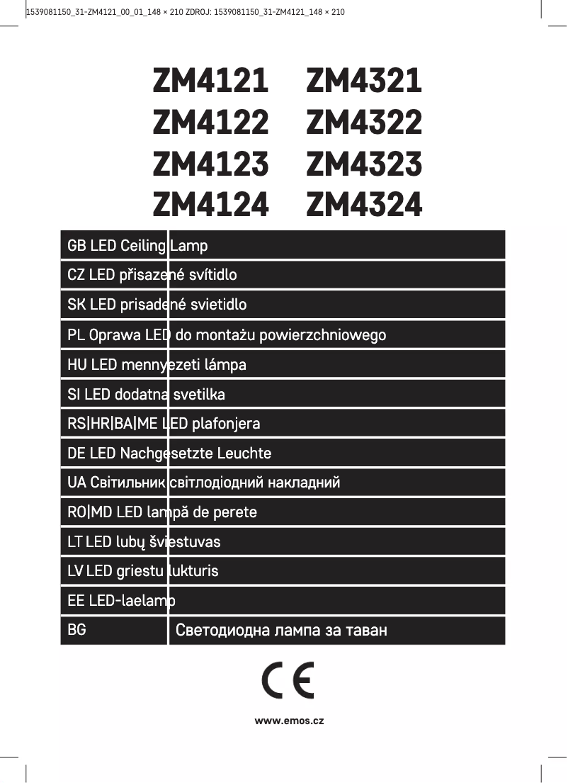 Page n°1 - Manuel utilisateur Emos ZM4121