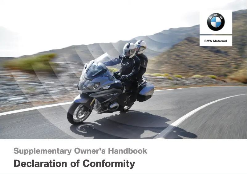 Página 1 del manual Manual de usuario BMW F 750 GS (2017)