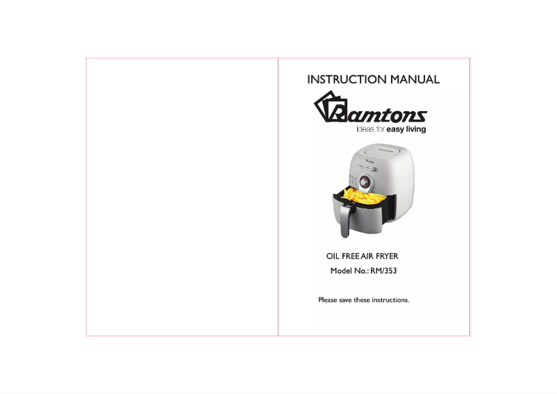 Página 1 del manual Manual de usuario Ramtons RM/353