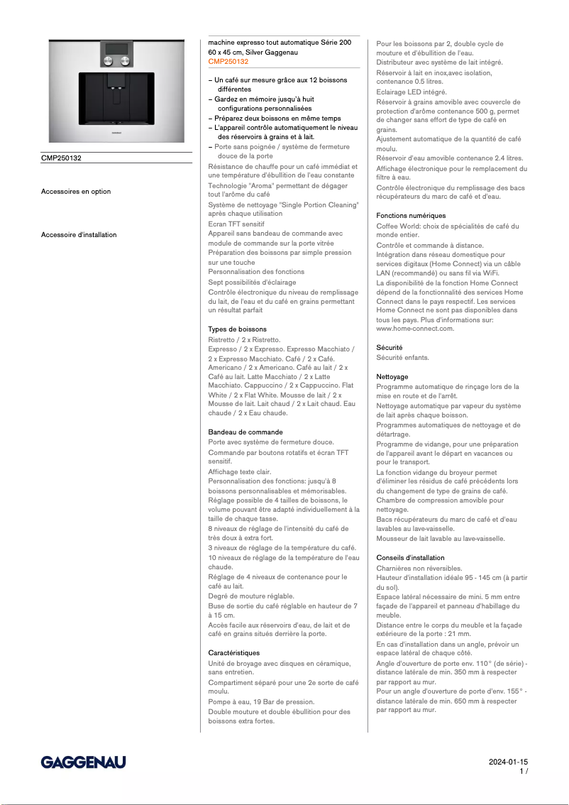 Imagen de la primera página del manual del dispositivo CMP250132