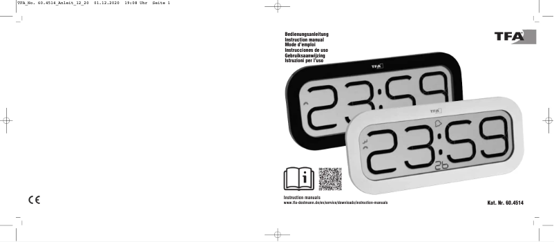 Página 1 del manual Manual de usuario TFA Bimbam 60.4514.01