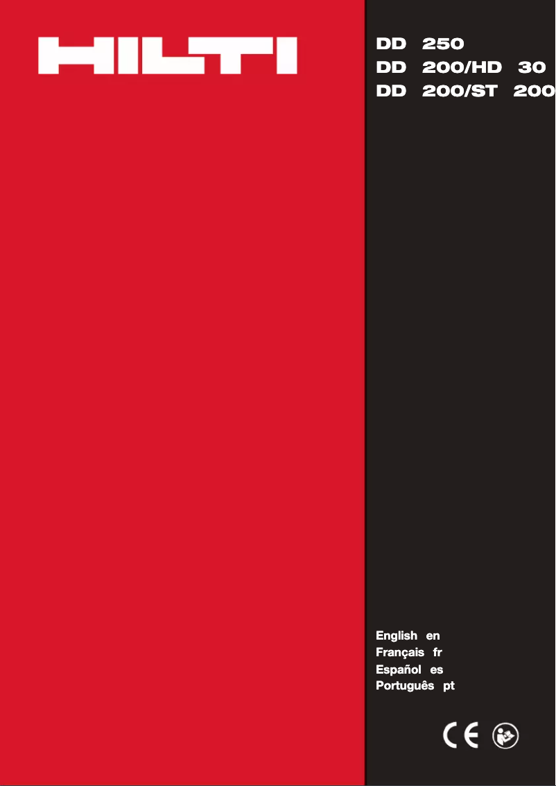 Page n°1 - Manuel utilisateur Hilti DD 250-CA
