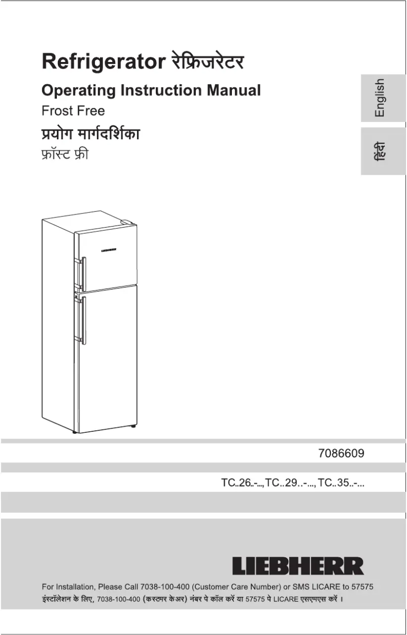 Page n°1 - Manuel utilisateur Liebherr TCbb 2940