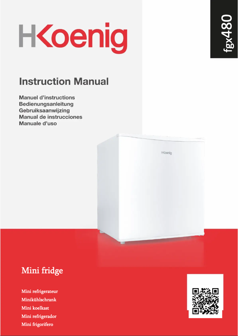 Image de la première page du manuel de l'appareil FGX480