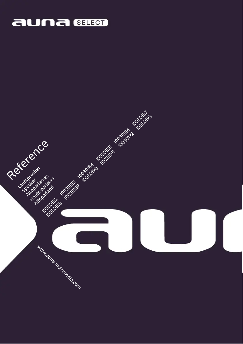 Image de la première page du manuel de l'appareil Reference 803