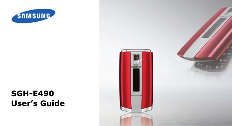 Page 1 de la notice Manuel utilisateur Samsung E490