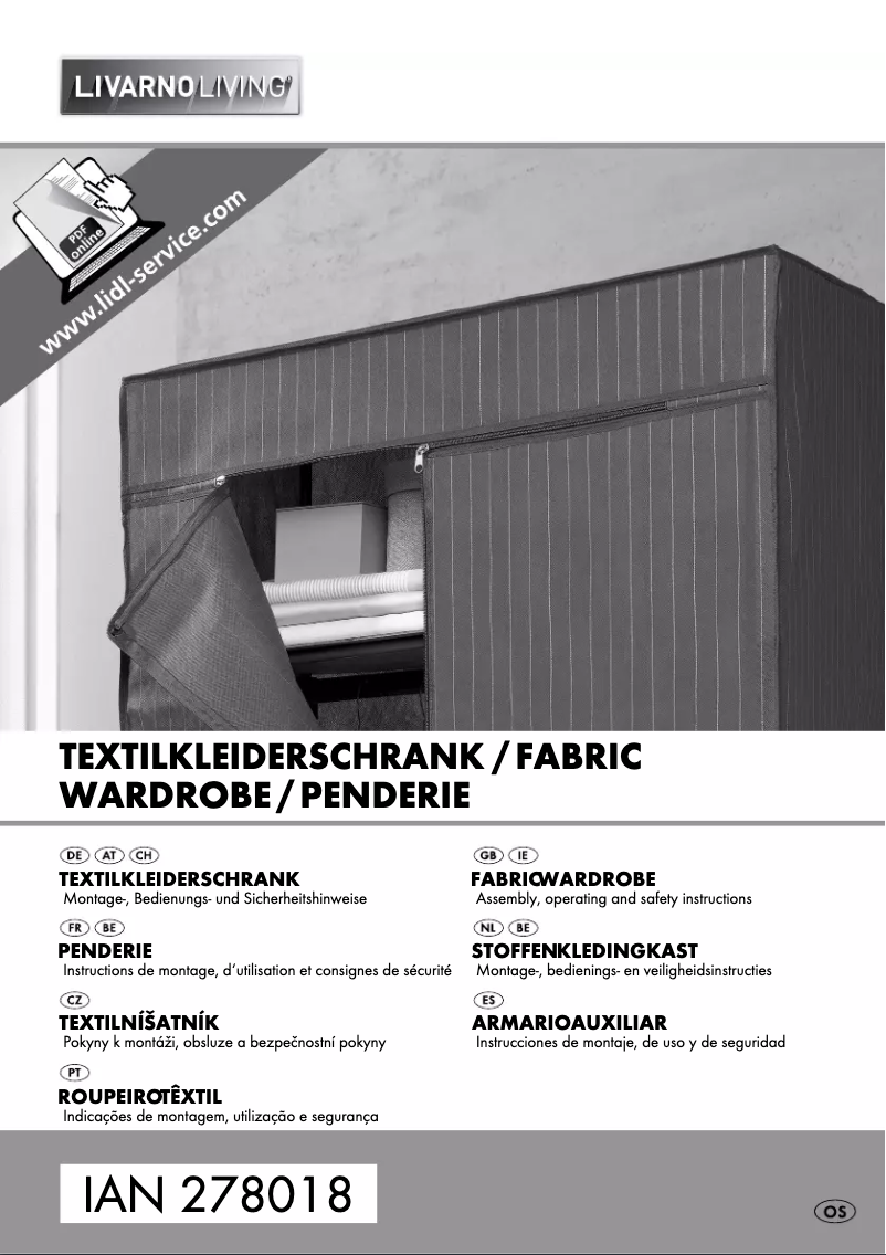 Page 1 de la notice Manuel utilisateur Livarno Lux IAN 278018