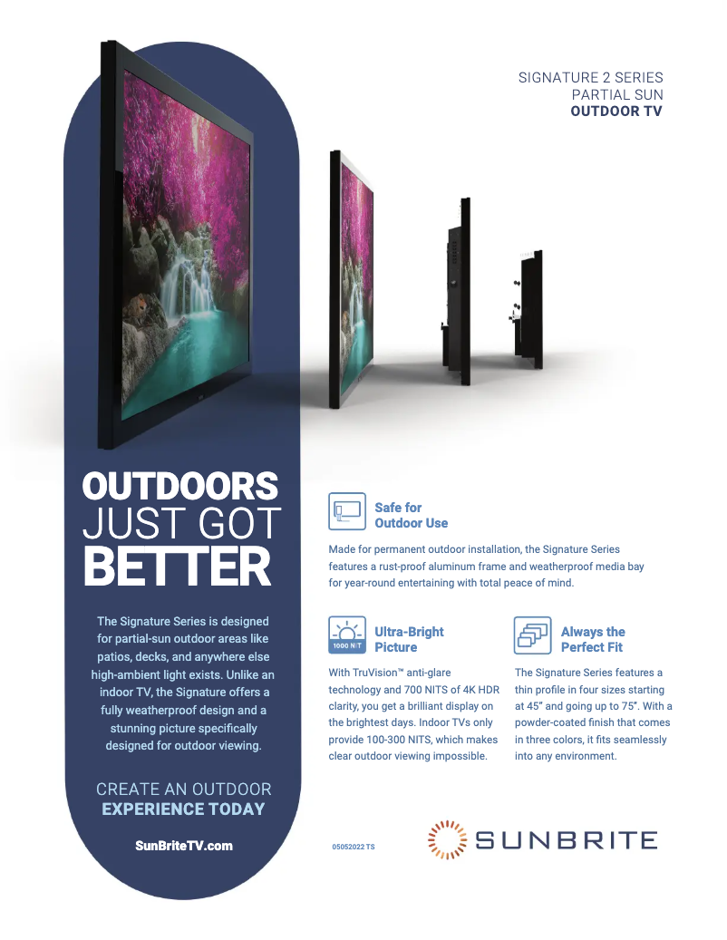 Image de la première page du manuel de l'appareil SB-S2-55-4K-BL