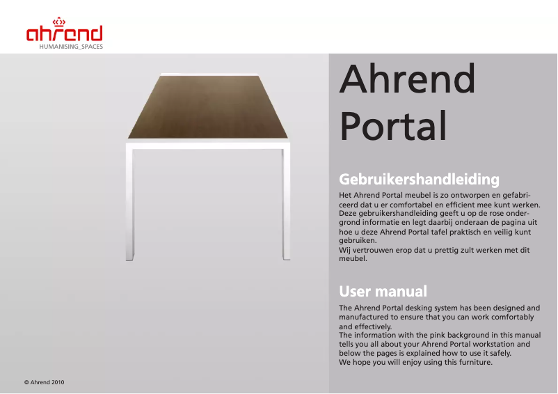 Imagen de la primera página del manual del dispositivo Portal