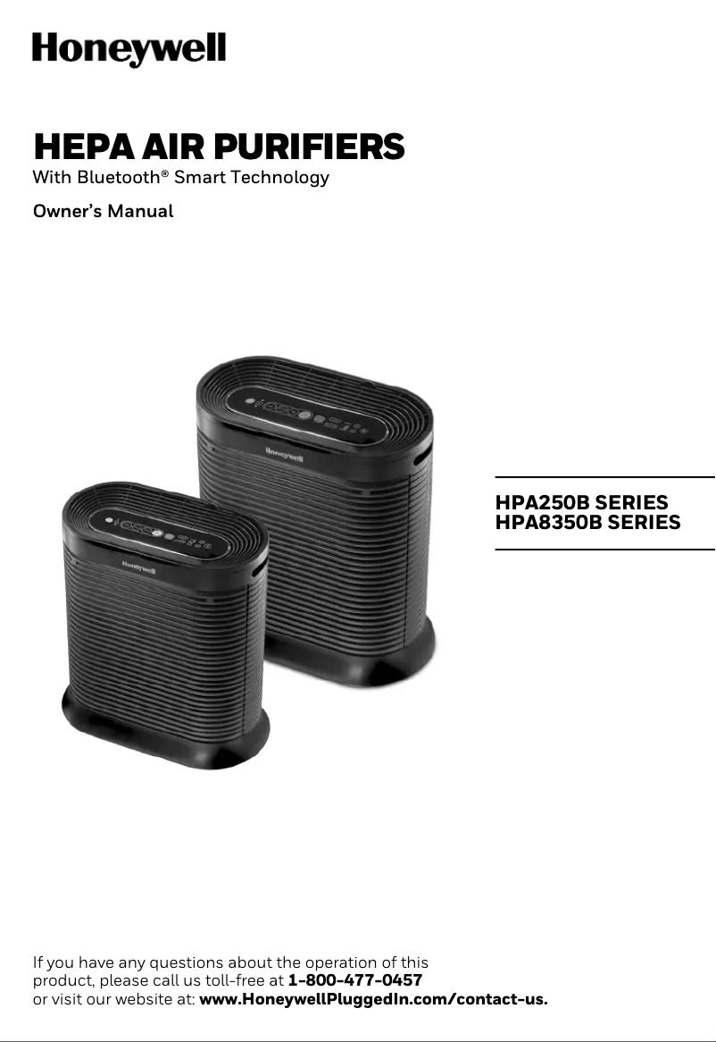 Page 1 de la notice Manuel utilisateur Honeywell HPA8350B